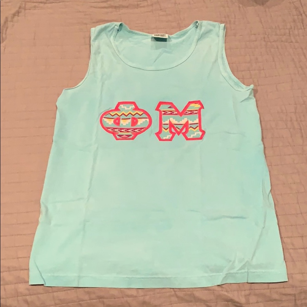 Phi Mu Letter Tank Top
